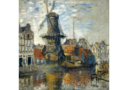 VCM 121 Claude Monet - Větrný mlýn na Onbekende Gracht v Amsterdamu