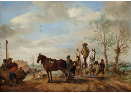 DDSO-2213 Philips Wouwerman - Muž se ženou na koních