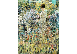 VSO1484 Frederick Carl Frieseke - Dáma v zahradě