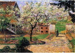 VCP-140 Camille Pissarro - Kvetoucí ovocné stromy v Eragny