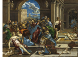 A-1676 El Greco - Kristus čistí chrám