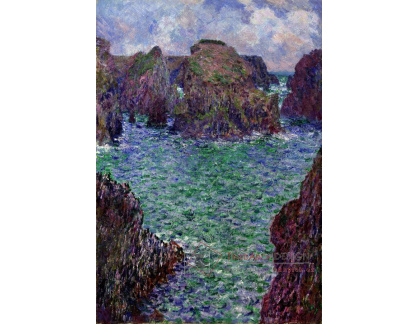 VCM 203 Claude Monet - Přístav Goulphar, Belle-Ile