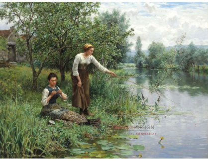 VU93 Daniel Ridgway Knight - Dvě rybařící ženy