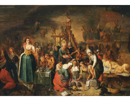 SO XIII-182 Frans Francken - Čarodějnická kuchyně