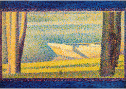 SO X-451 Georges Seurat - Kotvící lodě a stromy