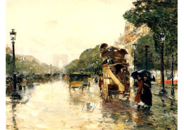 VU21 Childe Hassam - Champs Elysees, Paříž