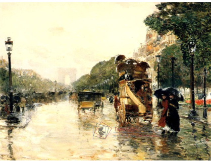 VU21 Childe Hassam - Champs Elysees, Paříž