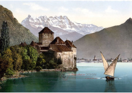 Fotochrom VF 271 Chateau de Chillon, Francie