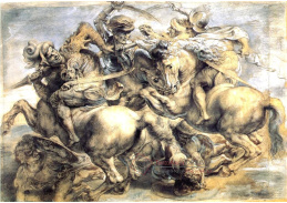 VRU156 Peter Paul Rubens - Bitva o vlajku během bitvy o Anghiari