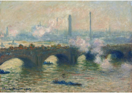 D-7079 Claude Monet - Most Waterloo v šedivý den