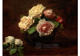 D-8159 Henri Fantin-Latour - Růže v misce