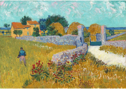 Vincent van Gogh - Hospodářství v Provence 120x80 cm