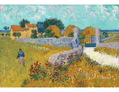 Vincent van Gogh - Hospodářství v Provence 120x80 cm