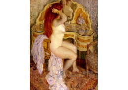 VSO135 Frederick Carl Frieseke - Ženský akt u toaletního stolku