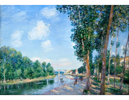 SO XVI-117 Alfred Sisley - Saint-Mammes v červnu