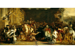 SO XIV-117 David Wilkie - Jiří IV vstupuje do paláce Holyroodhouse