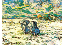 R2-1562 Vincent van Gogh - Ženy pracující na zasněženém poli