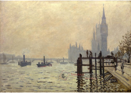 R8-128 Claude Monet - Temže ve Westminsteru