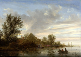 KO VI-335 Salomon van Ruysdael - Říční krajina s rybáři