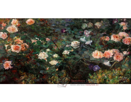 A-1255 Maria Oakey Dewing - Růže v zahradě