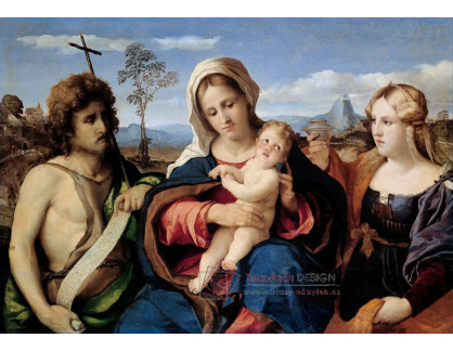 SO XIV-470 Palma Vecchio - Madona s dítětem a svatým Janem Křtitelem a Magdalénou