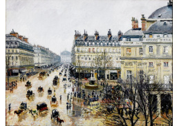 VCP-358 Camille Pissarro - Náměstí Place Theatre v Paříži za déště