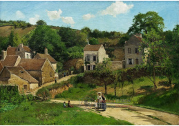 VCP-457 Camille Pissarro - Pohled na Hermitage v Pontoise