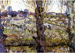 R2-1012 Vincent van Gogh - Kvetoucí sad s výhledem Arles