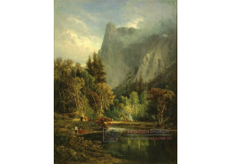 VU45 William Keith - Yosemite Valley, Sentinel rock