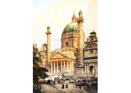 D-9085 Friedrich Frank - Pohled na Karlskirche