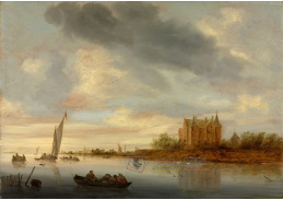 D-7620 Salomon van Ruysdael - Hrad na řece