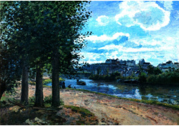 VCP-464 Camille Pissarro - U řeky Oise v Pontoise