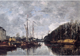 VF164 Eugene Boudin - Kanál v Bruselu