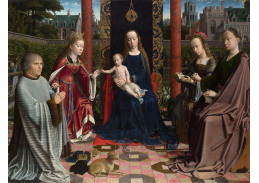 VSO 356 Gerard David - Madonna a dítě se svatými a dárci