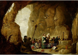 D-7109 David Teniers - Utrpení svatého Antonína