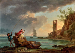 A-1991 Claude Joseph Vernet - Rybář na břehu středomořské pobřežní krajiny