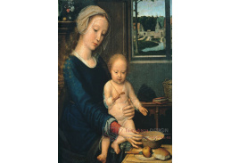 SO XVII-260 Gerard David - Madonna a dítě s polévkou