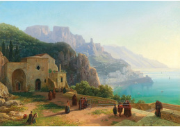 DDSO-5338 Thomas Ender - Pohled na pobřeží Amalfi poblíž Ravello