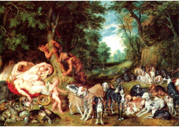 VRU141 Peter Paul Rubens - Nymfy, satyrové a psi