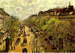 VCP-298 Camille Pissarro - Bulvár Montmartre na jaře