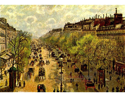 VCP-298 Camille Pissarro - Bulvár Montmartre na jaře