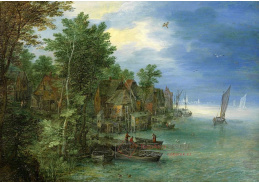 BRG-98 Jan Brueghel - Vesnice na řece