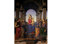 VSO169 Pietro Perugino - Panna Marie s dítětem a svatými