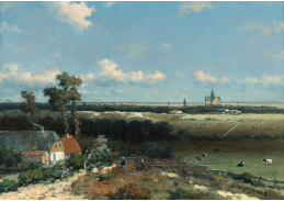 VH543 Jan Hendrik Weissenbruch - Pohled na Haarlem