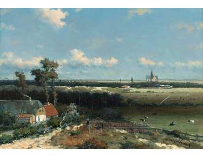 VH543 Jan Hendrik Weissenbruch - Pohled na Haarlem