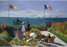 R8-36 Claude Monet - Terasa na břehu moře v Sainte Adresse