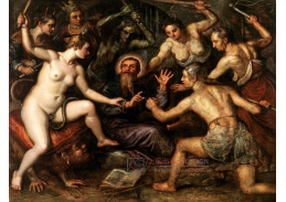 A-1671 Domenico Tintoretto - Pokušení svatého Antonína