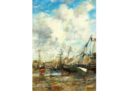 D-6755 Eugene Louis Boudin - Pohled na přístav v Trouville