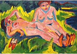 VELK 21 Ernst Ludwig Kirchner - Dvě nahé ženy u jezera