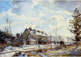 VCP-173 Camille Pissarro - Zasněžená silnice v Louveciennes